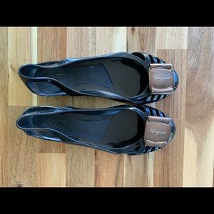 COPY - Salvatore Ferragamo Bermuda Cutout Jelly Wedge